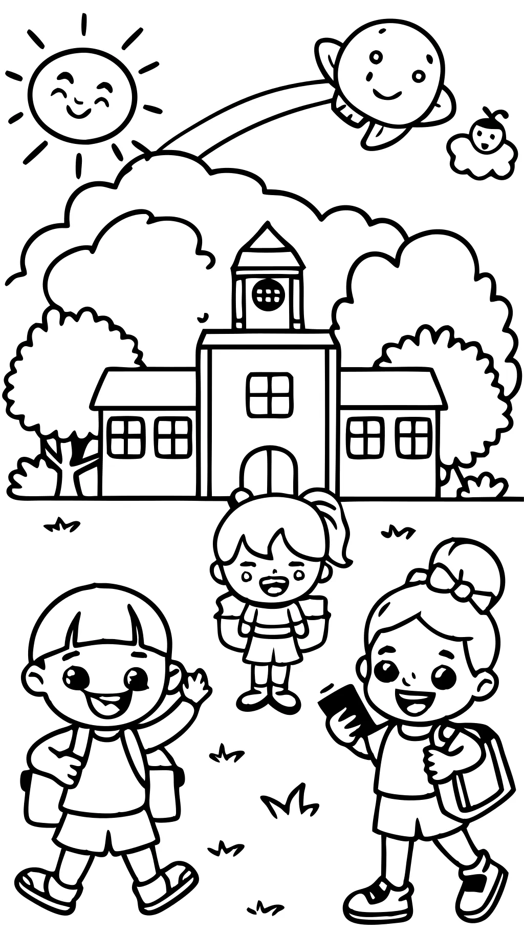 first day of school coloring pages